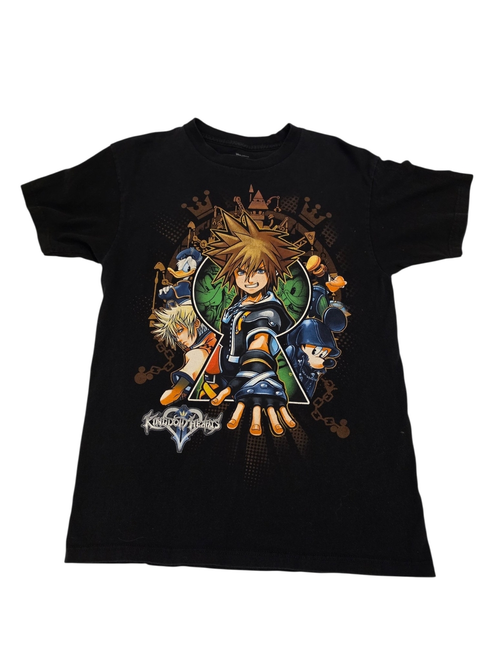 Kingdom Hearts II keyhole character promo T-shirt Disney X Square Enix